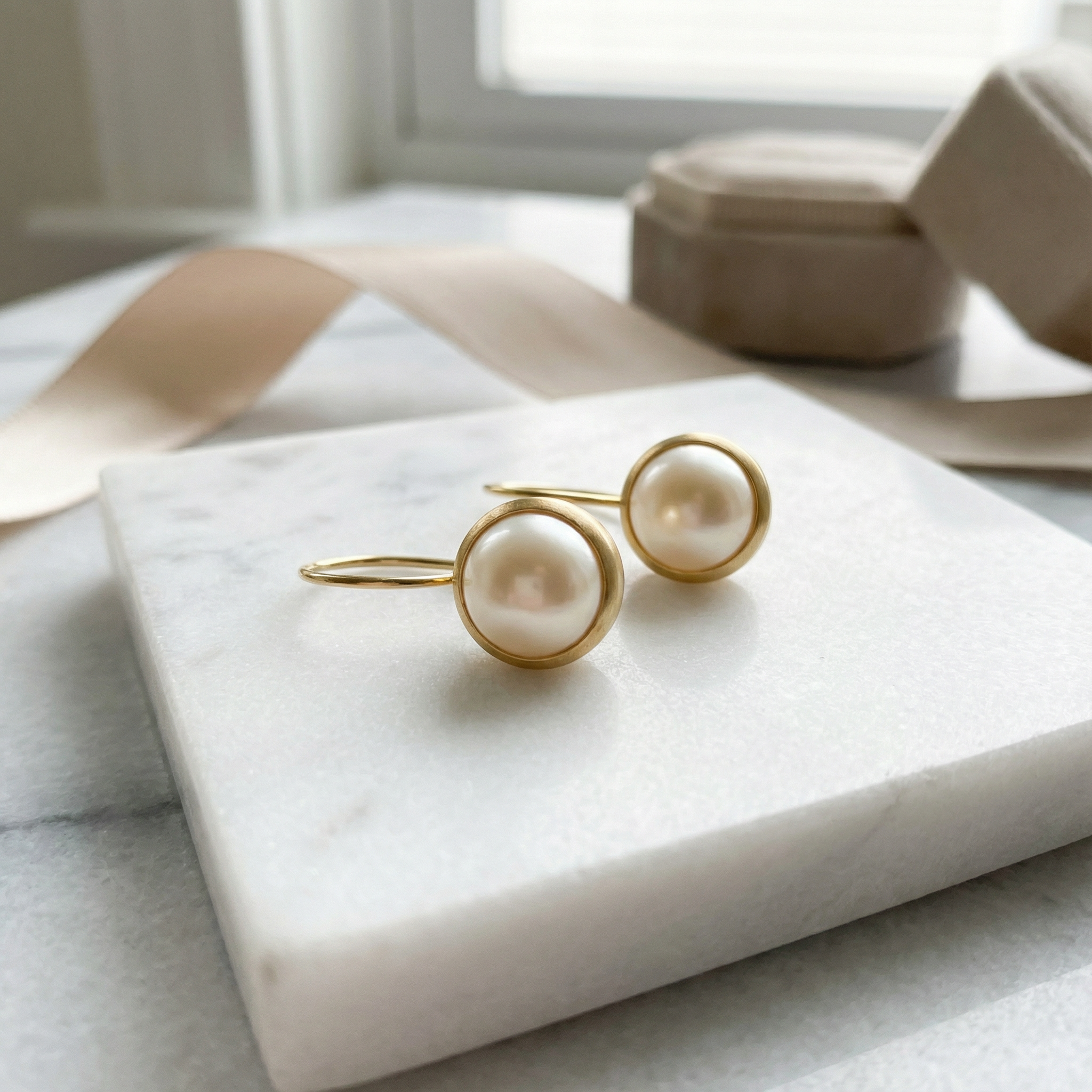 أقراط لؤلؤ كلاسيكية